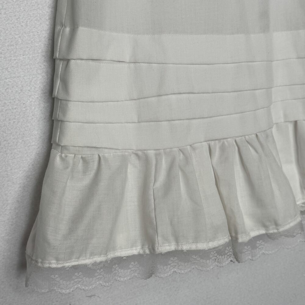Vintage 1970s Handmade Christening Baptism Gown Lace Heirloom Baby 6-12M - Picture 9 of 15